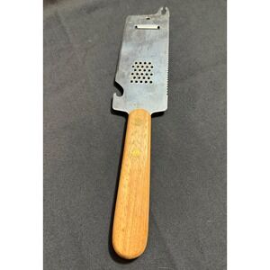 Vtg Kitchen Wizard Multi Tool Stainless Steel Japan Wood Handle Kitchen Gadget